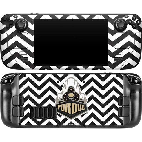 Purdue University Purdue Chevron Steam Deck Handheld Gaming Computer OLED Skin