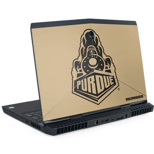 Purdue University Purdue Gold Signature Logo Dell Alienware Skin