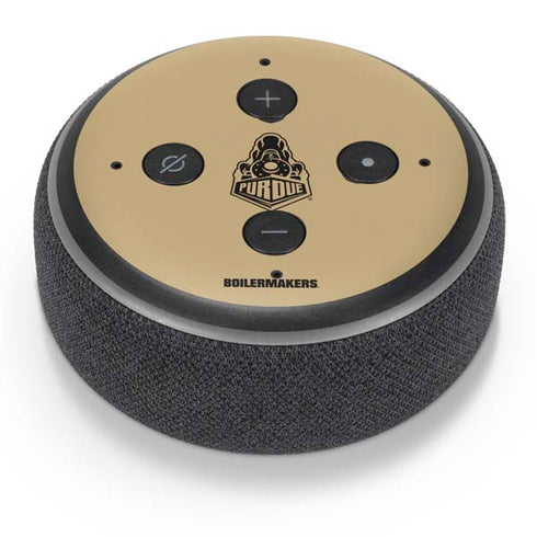 Purdue University Purdue Gold Signature Logo Amazon Echo Dot Skin