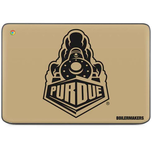 Purdue University Purdue Gold Signature Logo HP Chromebook Skin