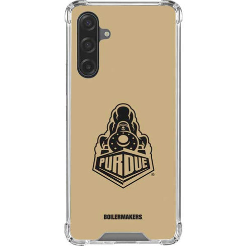 Purdue Gold Signature Logo Galaxy A17 Clear Case