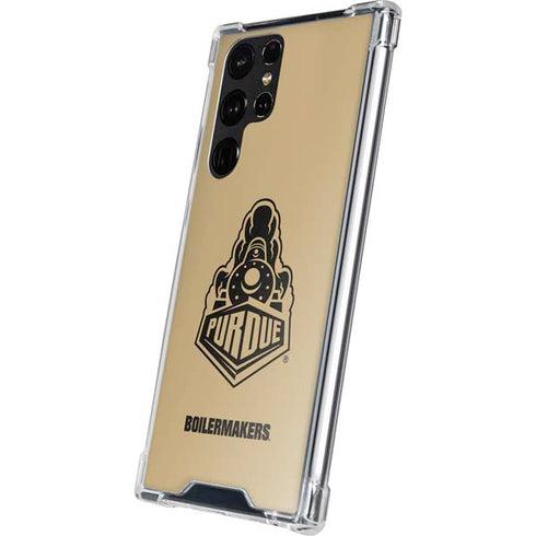 Purdue Gold Signature Logo Galaxy S23 Ultra Clear Case