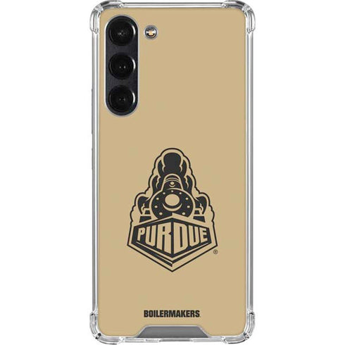 Purdue Gold Signature Logo Galaxy S24 FE Clear Case
