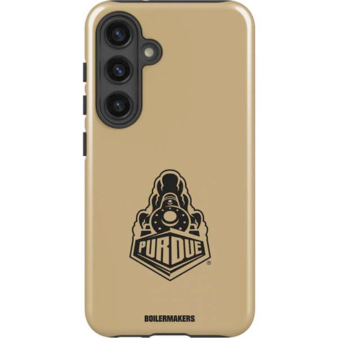 Purdue Gold Signature Logo Galaxy S25 Impact Case