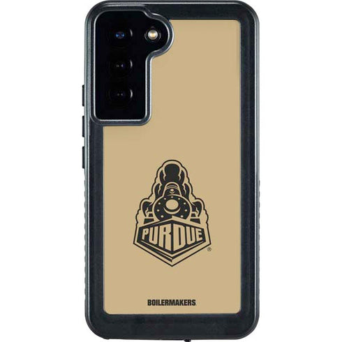 Purdue Gold Signature Logo Galaxy S24 Plus Waterproof Case