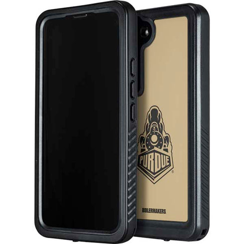 Purdue Gold Signature Logo Galaxy S24 Plus Waterproof Case