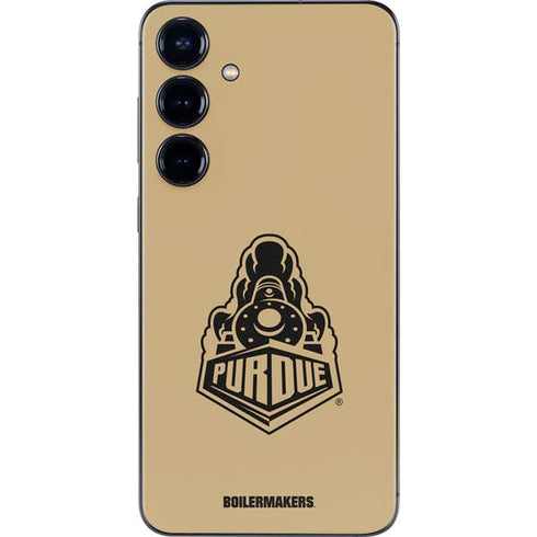 Purdue Gold Signature Logo Galaxy S25 Skin