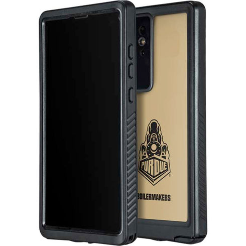 Purdue Gold Signature Logo Galaxy S24 Ultra Waterproof Case