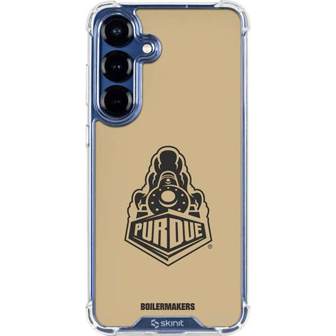 Purdue Gold Signature Logo Galaxy S25 Clear Case