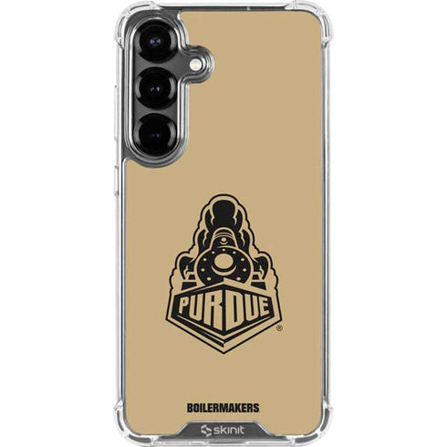 Purdue Gold Signature Logo Galaxy S26 Clear Case