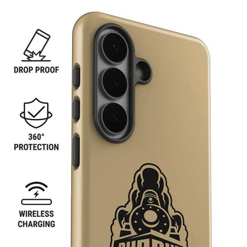 Purdue Gold Signature Logo Galaxy S26 Impact Case