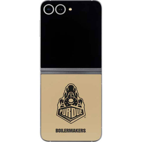 Purdue Gold Signature Logo Galaxy Z Flip6 Skin