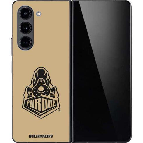 Purdue University Purdue Gold Signature Logo Galaxy Z Fold5 5G Skin