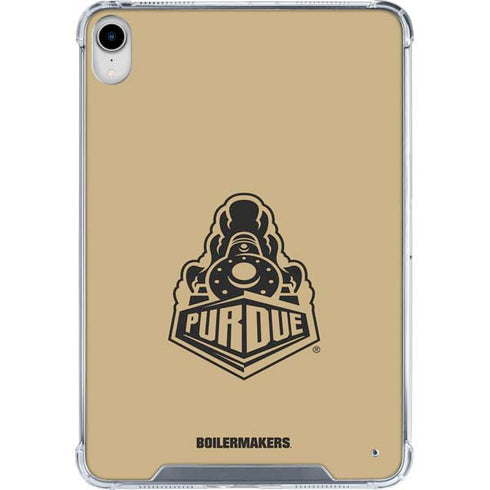 Purdue Gold Signature Logo iPad 11th Gen (2025) Clear Case