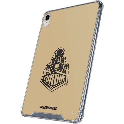 Purdue Gold Signature Logo iPad 11th Gen (2025) Clear Case