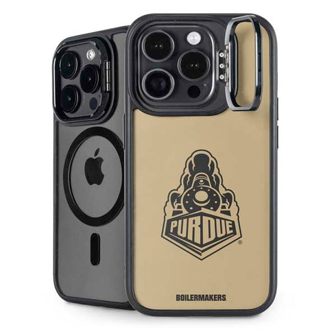 Purdue Gold Signature Logo iPhone 13 Pro Max Kickstand Case