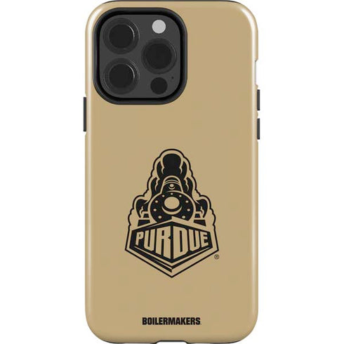 Purdue University Purdue Gold Signature Logo iPhone 15 Pro Impact Case