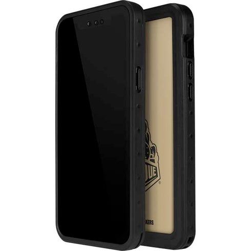 Purdue Gold Signature Logo iPhone 15 Pro Waterproof Case