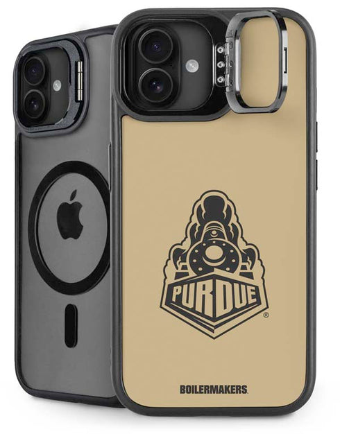 Purdue Gold Signature Logo iPhone 16 Kickstand Case