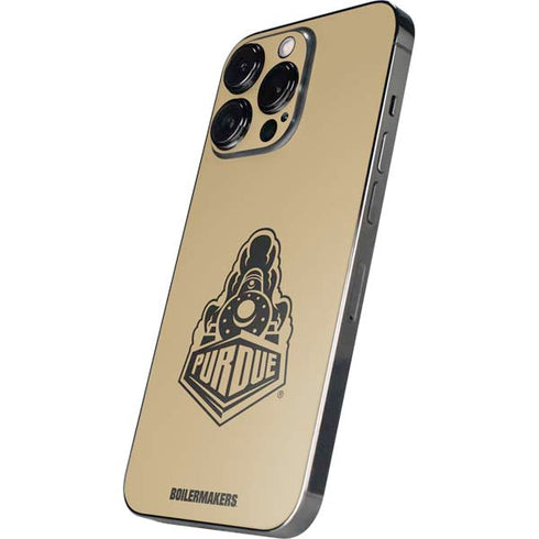 Purdue Gold Signature Logo iPhone 16 Pro Max Skin