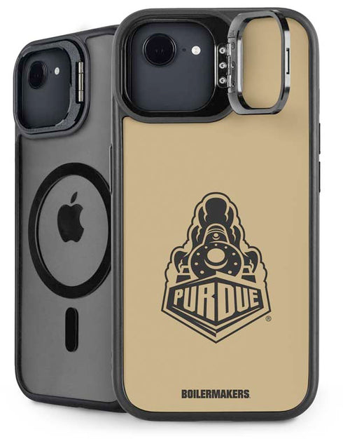 Purdue Gold Signature Logo iPhone 16e Kickstand Case
