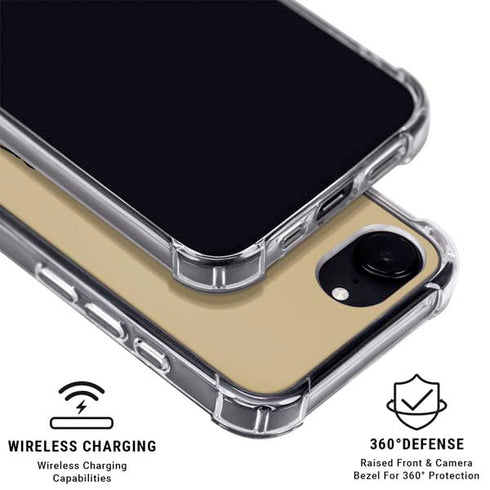 Purdue Gold Signature Logo iPhone 16e Clear Case