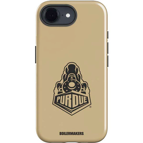 Purdue Gold Signature Logo iPhone 16e Impact Case