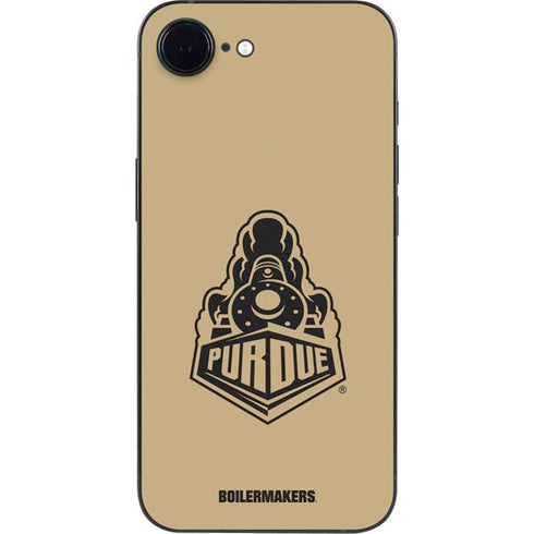 Purdue Gold Signature Logo iPhone 16e Skin