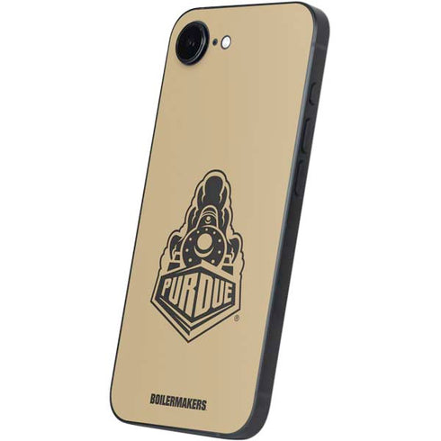 Purdue Gold Signature Logo iPhone 16e Skin