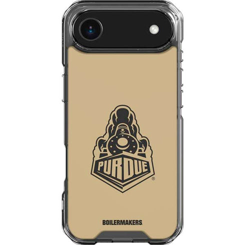 Purdue Gold Signature Logo iPhone 17 Air Clear Case