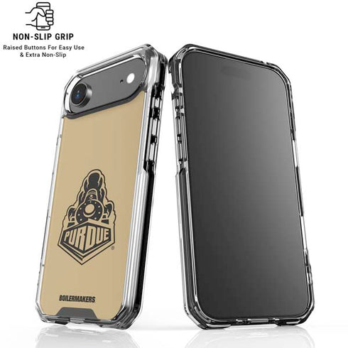 Purdue Gold Signature Logo iPhone 17 Air Clear Case