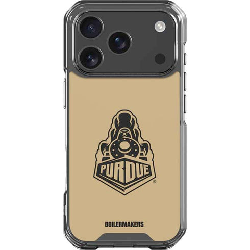 Purdue Gold Signature Logo iPhone 17 Pro Clear Case