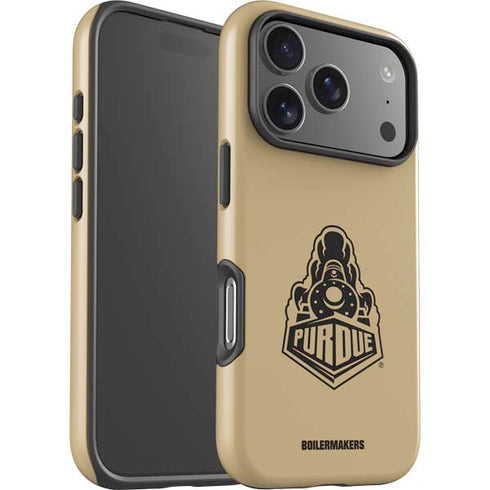 Purdue Gold Signature Logo iPhone 17 Pro Impact Case