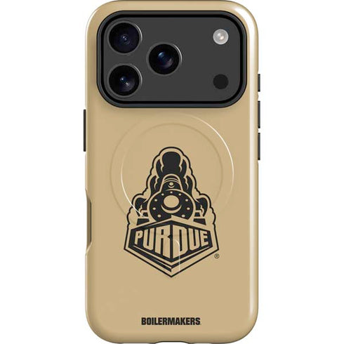 Purdue Gold Signature Logo iPhone 17 Pro Magsafe Impact Case