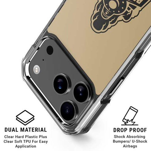 Purdue Gold Signature Logo iPhone 17 Pro Max Clear Case