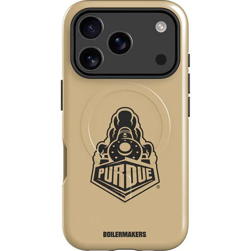 Purdue Gold Signature Logo iPhone 17 Pro Max Magsafe Impact Case