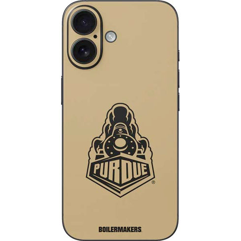 Purdue Gold Signature Logo iPhone 17 Skin
