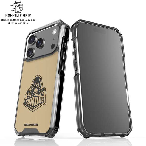 Purdue Gold Signature Logo iPhone 18 Pro Clear Case