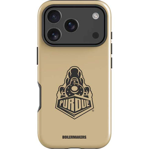 Purdue Gold Signature Logo iPhone 18 Pro Impact Case