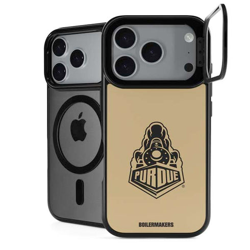 Purdue Gold Signature Logo iPhone 18 Pro Kickstand Case