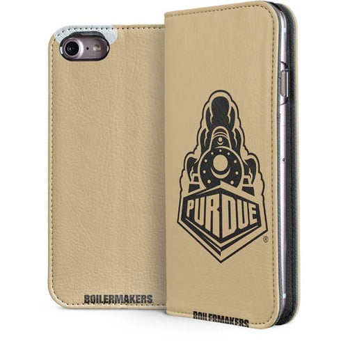 Purdue University Purdue Gold Signature Logo iPhone 7 Folio Case