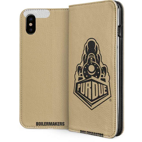 Purdue University Purdue Gold Signature Logo iPhone 8 Folio Case