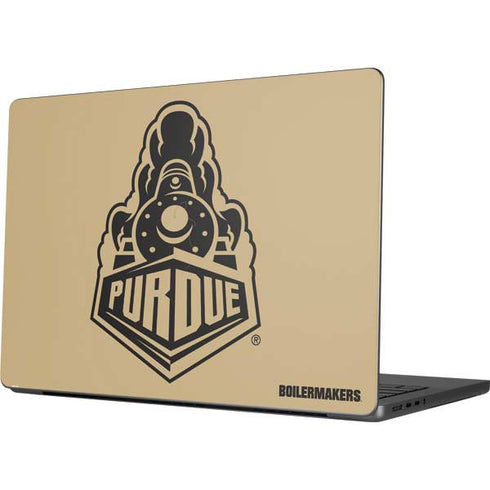 Purdue Gold Signature Logo Apple MacBook Pro 14-inch Skin