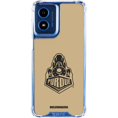 Purdue Gold Signature Logo Moto G 5G (2024) Clear Case