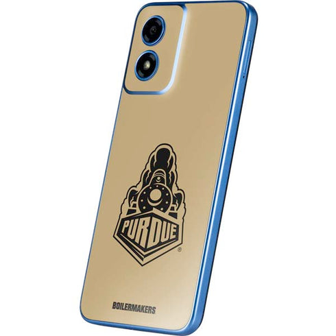 Purdue Gold Signature Logo Moto G Play 4G (2024) Skin