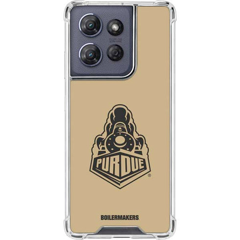 Purdue Gold Signature Logo Moto G Play 5G (2025) Clear Case
