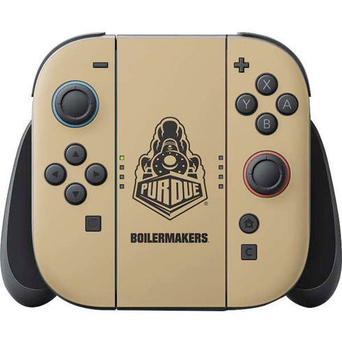 Purdue Gold Signature Logo Nintendo Switch 2 (2025) Joy-Con Controller Skin