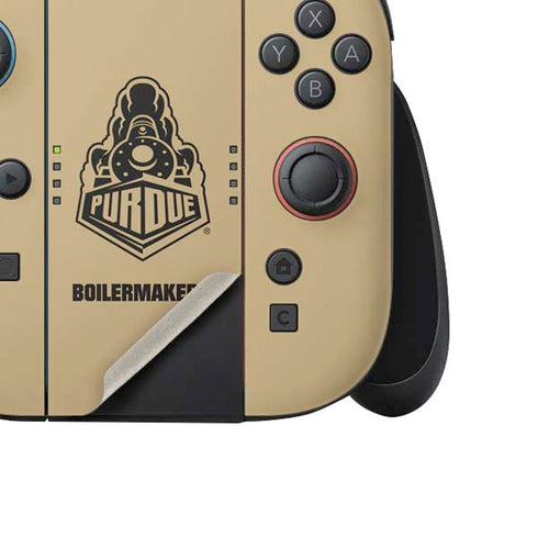 Purdue Gold Signature Logo Nintendo Switch 2 (2025) Joy-Con Controller Skin