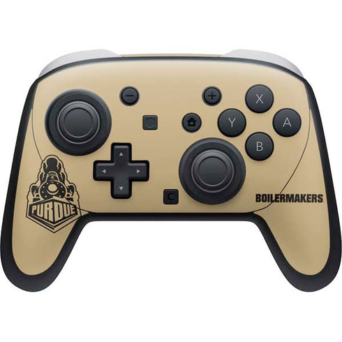 Purdue Gold Signature Logo Nintendo Switch 2 (2025) Pro Controller Skin