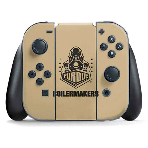 Purdue Gold Signature Logo Nintendo Skins